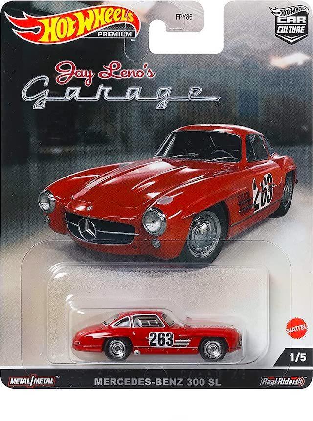 Hot Wheels 2022 Автокультура Гараж Джея Лено 300 SL Премиум Mercedes-Benz 1/5