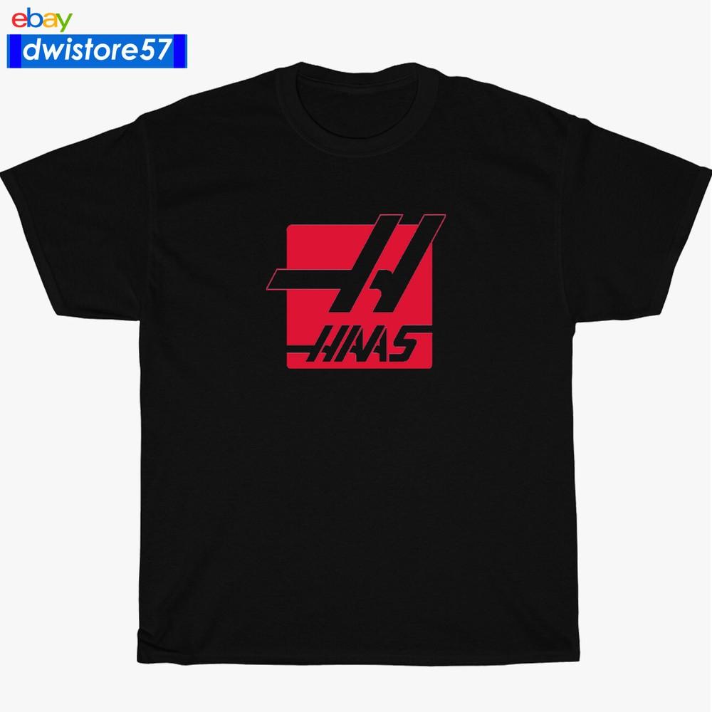 Новая футболка HAAS Automation Логотип машины Черный/Темно-синий/Белый/Серый Мужская футболка S-3XL Унисекс футболка
