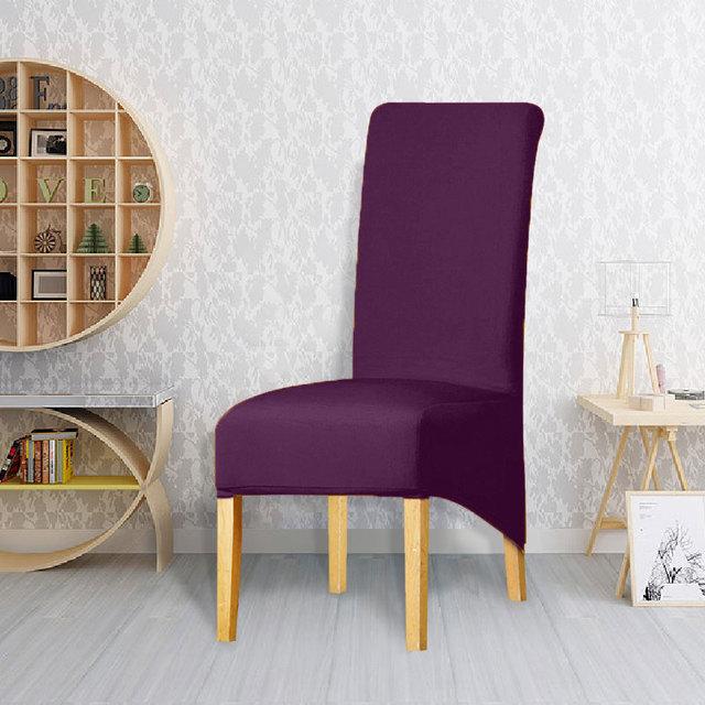 1/2/4/6 шт., эластичный чехол на стул размера XL, чехлы на стулья с длинной спинкой для Рождества, свадьбы, банкета, ресторана, отеля, столовой