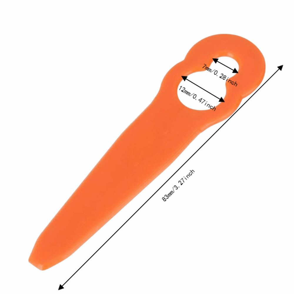 24 Pcs Replacement Part Trimmer Blades Nylon Trimmer Head Replacement Blades Garden Lawn Trimming