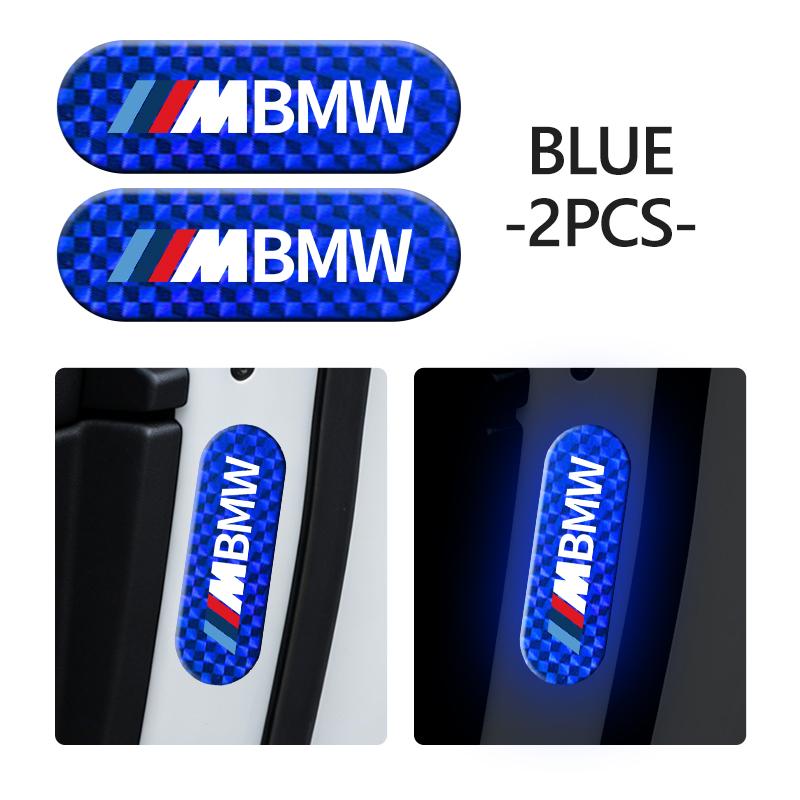 2pcs Car Night Reflective Strip Warning Stickers Road Safety Tips For BMW 1 3 5 7 Series M F01 F20 F10 F13 E52 E53 E60 E93 RI3