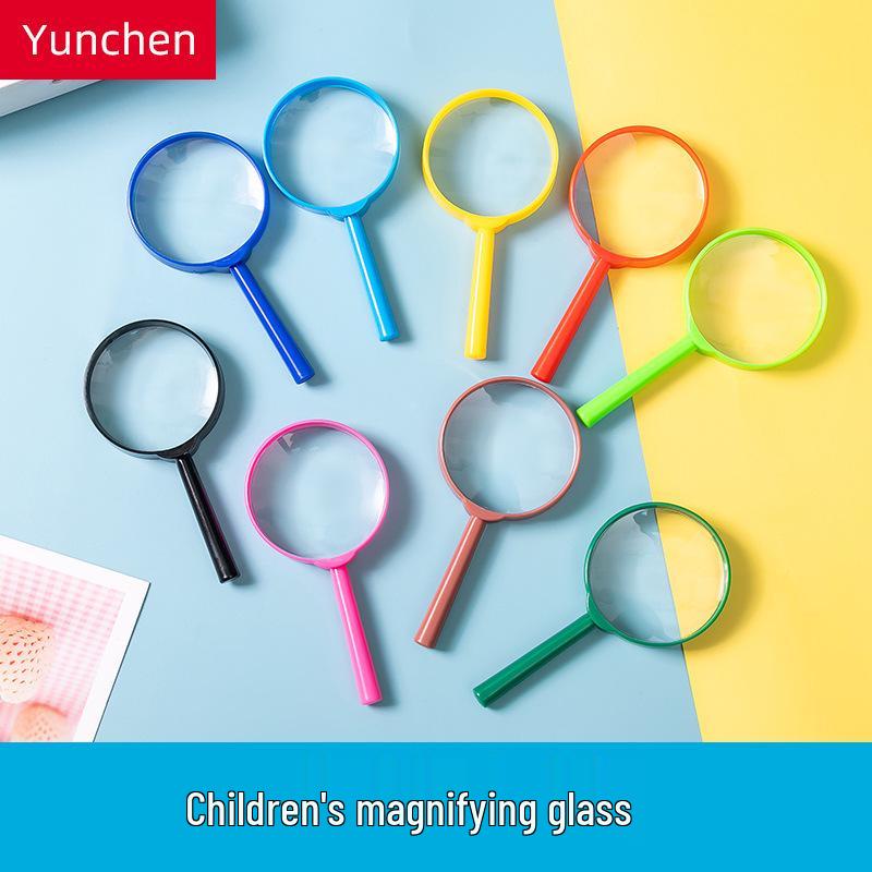 Kids' 60mm Handheld Color Magnifying Glass - Educational Science Toy