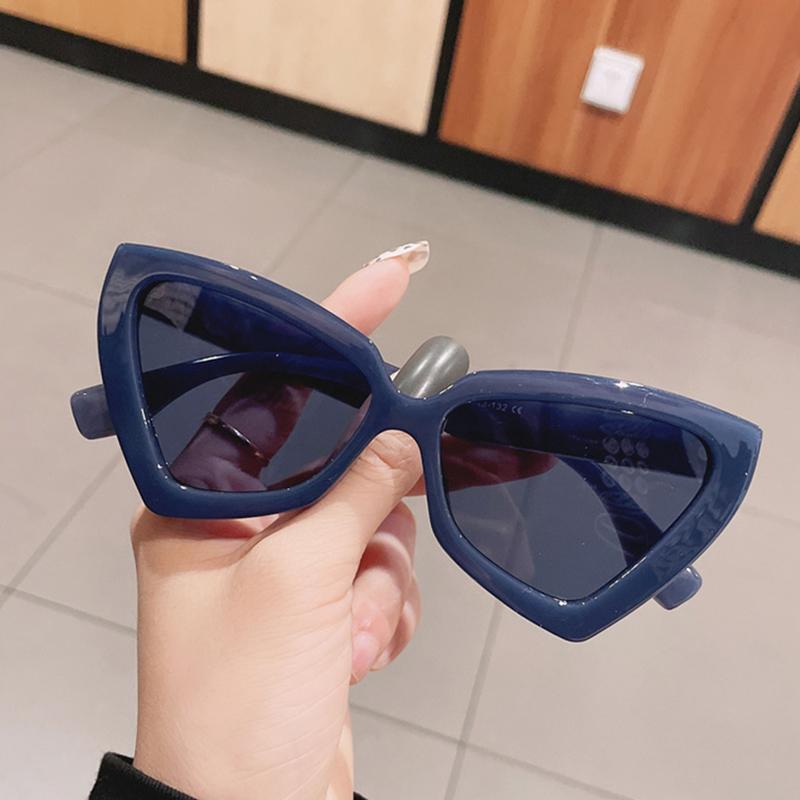 Cat Eye Sunglasses Women   Style Triangle Shades Clear Candy Color Eyewear Vintage Sun Glasses For Women