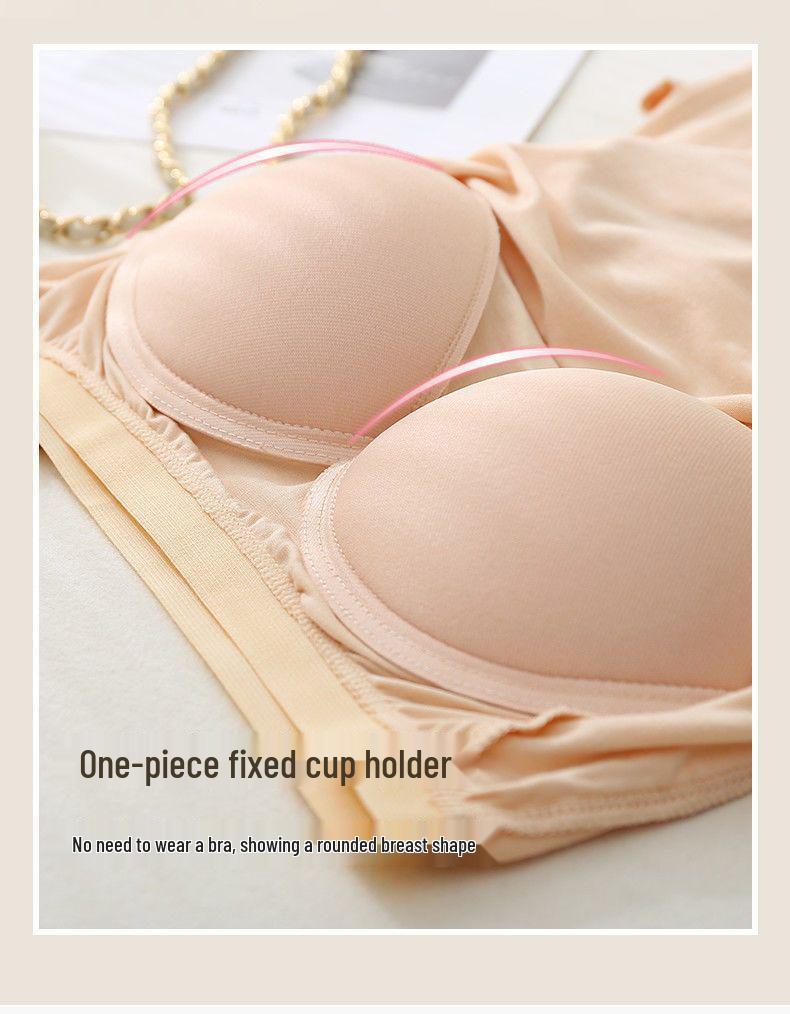 Топ-майка из модала большого размера с мягкими чашками для похудения - Дышащая и удобная