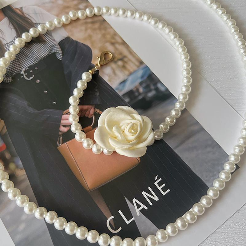 Жемчужная цепочка на талию для женщин Декоративные цветы Тонкий пояс-цепочка для женщин Юбка Повседневная Сладкий ветер