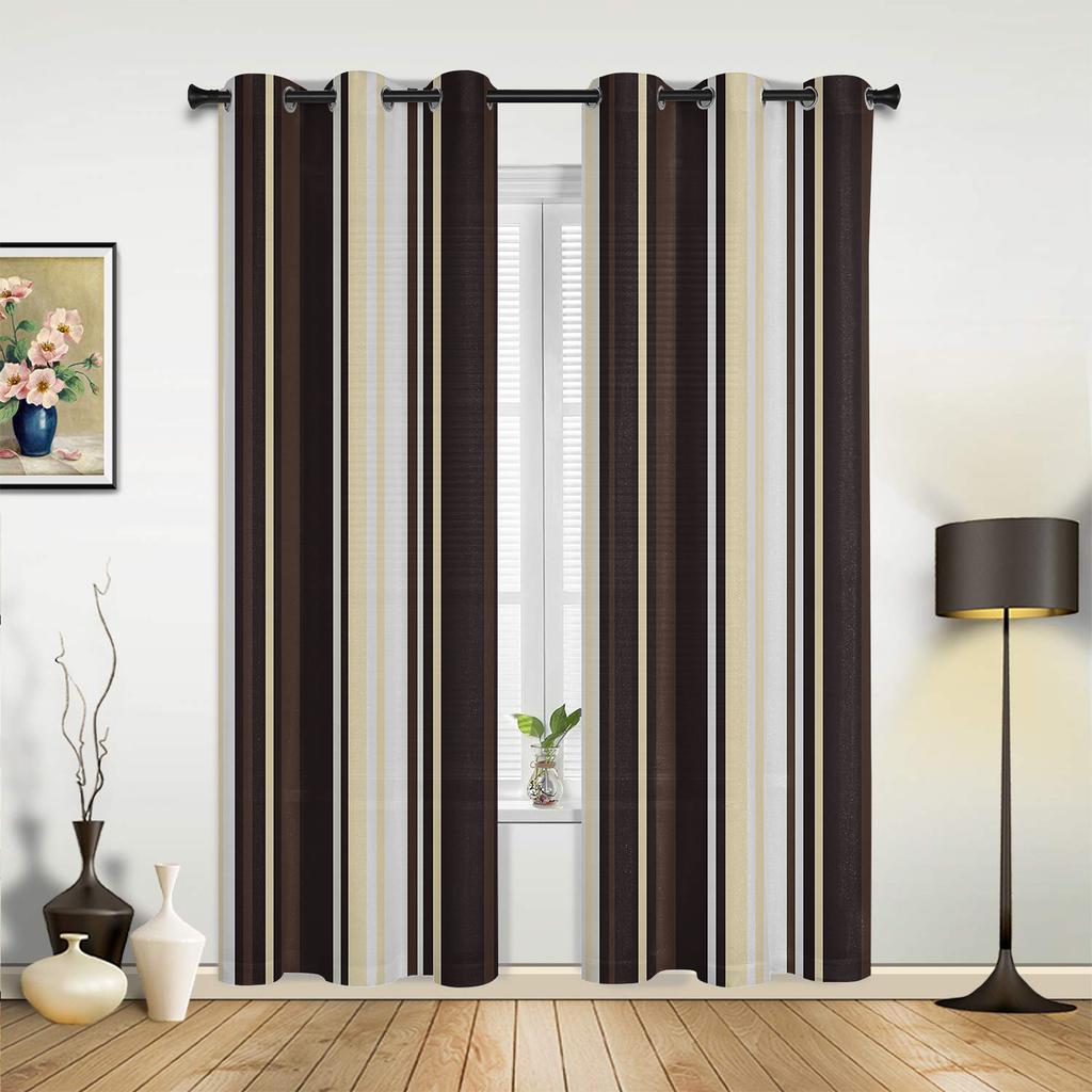 Оранжевые полосы геометрические абстрактные шторы для спальни гостиной шторы кухни детской комнаты оконные шторы домашний декор