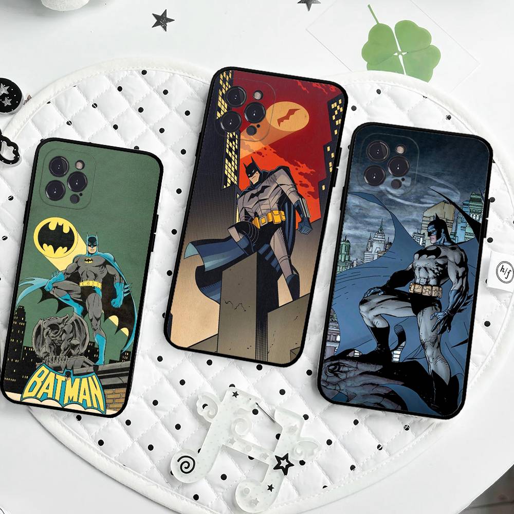 Чехол для телефона W-Batmans-r для iPhone 17 16 15 14 13 12 Mini 11 Pro Plus Мягкий силиконовый чехол