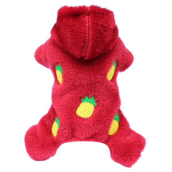 Пижамы для собак с капюшоном, универсальные фланелевые плюшевые наряды для домашних животных, комбинезон, пальто