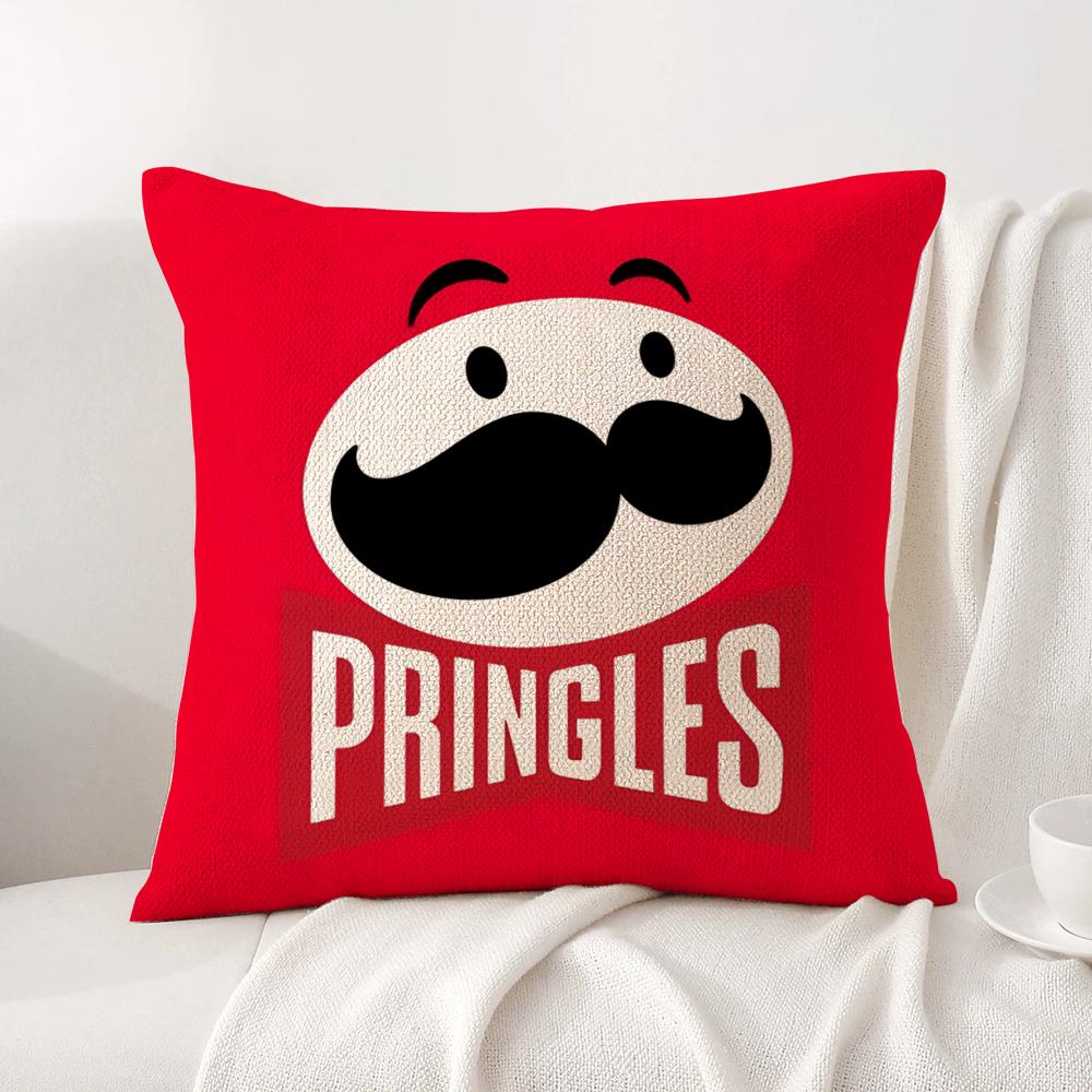 Классическая наволочка P-Pringles из натурального льна, двусторонняя, для дивана, домашний декор, подарок