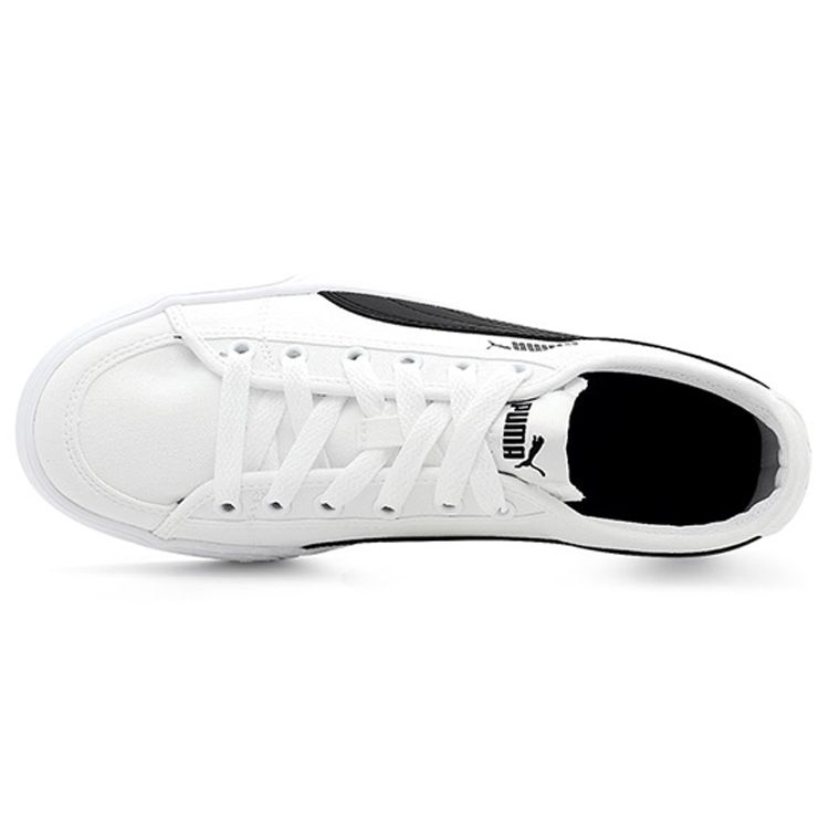 Puma Smash V2 Vulc CV White Black Unisex Sneakers 365968-02