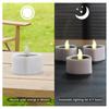 Solar Candle Light Flameless Solar Tea Light Festive Lamp Warm White Terrace Lamp Romantic Decorations for Valentine's Day