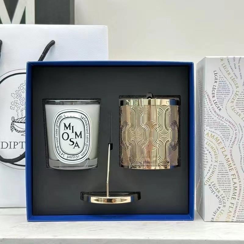 Limited Edition Scented Candle With Rotating Lantern Design Natural Essential Oil Aromatherapy Gift Box Fragrance