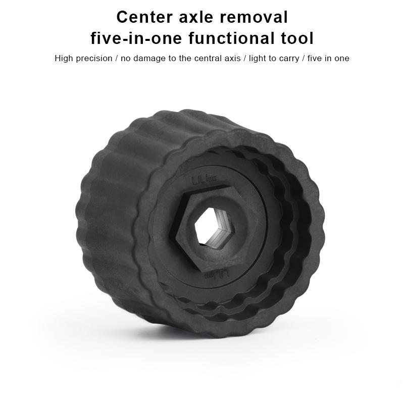 Инструмент для снятия и установки каретки велосипеда 5 в 1, ключ для каретки велосипеда, подходит для 12/16-го пазового наружного диаметра 39 мм, 41 мм, 44 мм, 46 мм, 49 мм, чашка подшипника