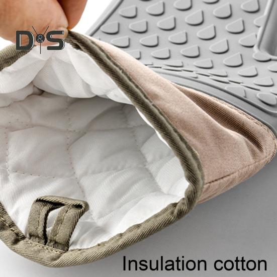 1шт однотонные изоляционные перчатки термостойкие прочные перчатки для микроволновой печи