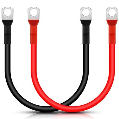 Новый с клеммами SC Кабель-перемычка для аккумуляторного инвертора 5AWG Красный Черный Многожильный Медный Шнур Провод для Автомобильного Инвертора 12В/24В