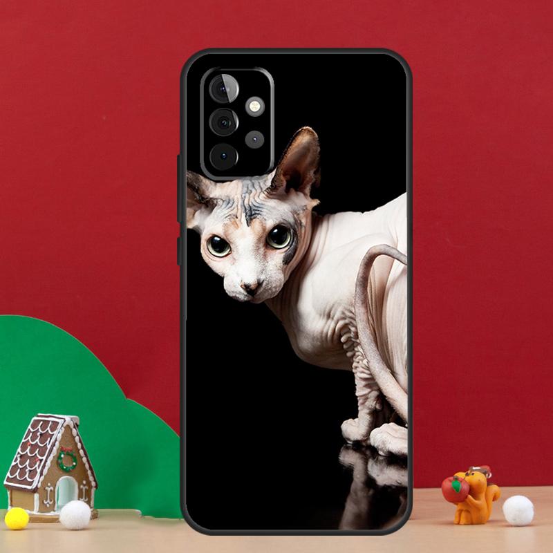 Sphynx Cat Case For Samsung Galaxy A17 A06 A16 A56 A36 A54 A34 A14 A52 A32 A13 A23 A33 A53 A15 A35 A55
