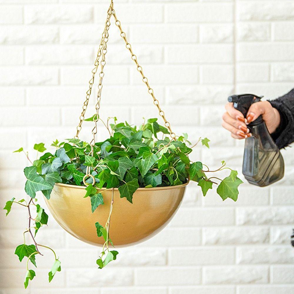 Hanging Bucket Plant Hanging Basket Iron Succulent Plant Flowerpot Plant Pot Home Decoration