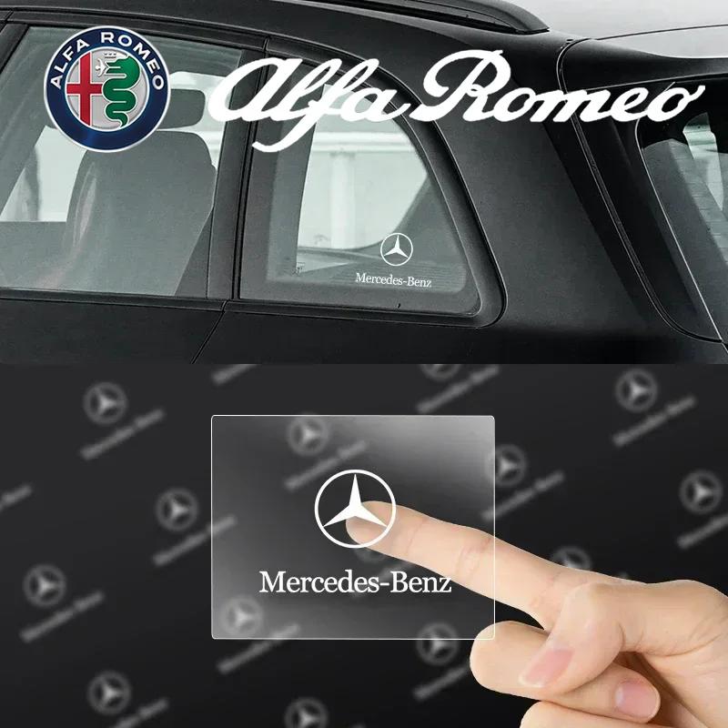 CDR4 4Pcs Car Logo Car Door Handle Anti Scratches Stickers For Mercedes Benz B/C/E/S Class A Class C200L GLC GLE CLA Car accessories