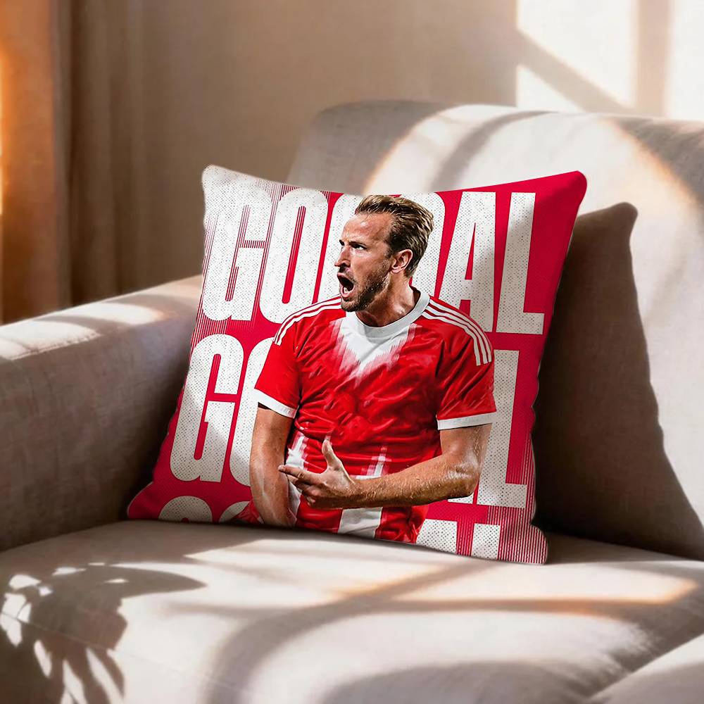 football HHarry KKane Pillow Case Pattern Printed Pillowcase For Living Room Sofa Cushion Cover