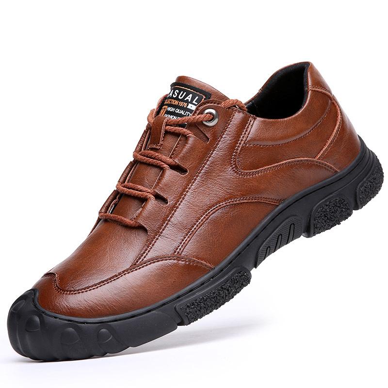 Genuine Leather Men's Casual Shoes Antiskid Sneakers Men Hiking Shoes Zapatos Hombre Sapatos Masculino Schoenen Chaussure Homme