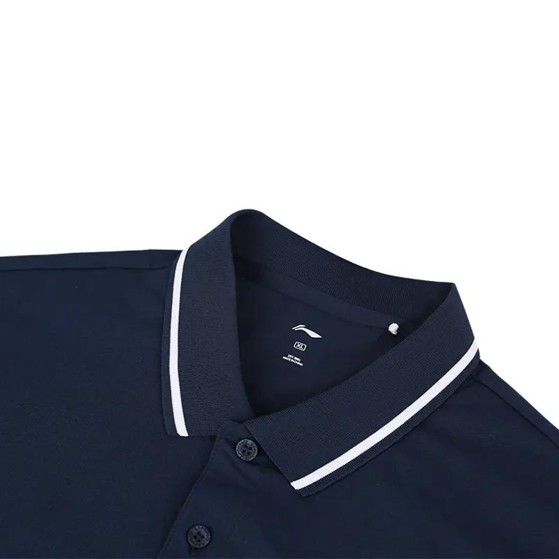 Men's Shirt Li-Ning Li Ning Polo Shirt Men's Dark Ship Blue