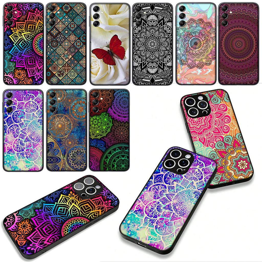 Floral Paisley Texture Mandala Flower Case for Motorola Moto Edge 70 60 Fusion 40 NEO Pro G Stylus G56 G96 G71 G73 G52 G42 G51