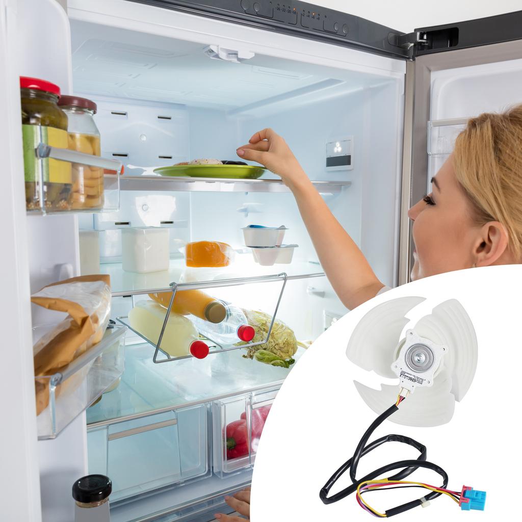 Сборка двигателя вентилятора конденсатора холодильника Замена для EAU62863101 EAU63103302 AP6235485 4509126 12В 1А 4-контактный