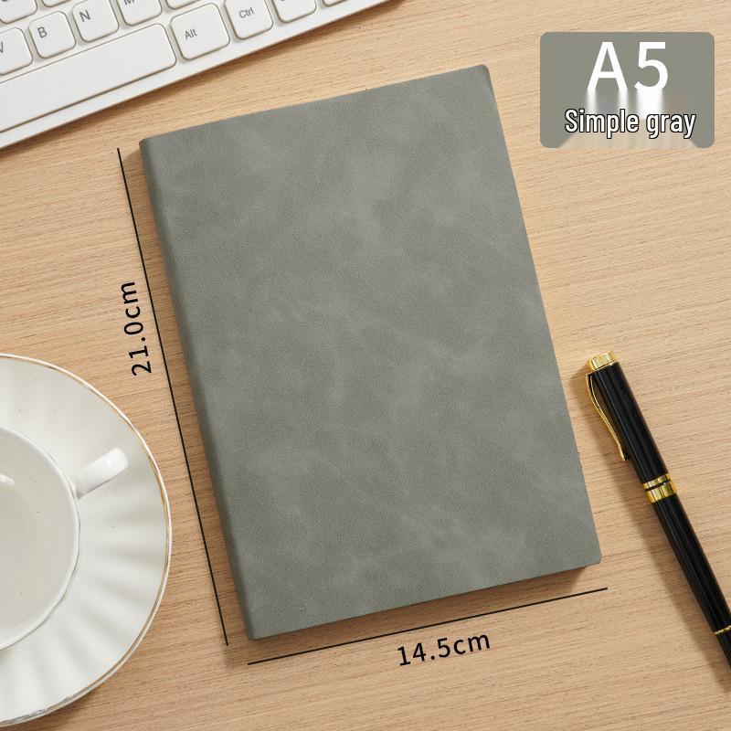 Personalized A5 Soft Leather Notebook Gift Set - Elegant Business Diary with Buckle
