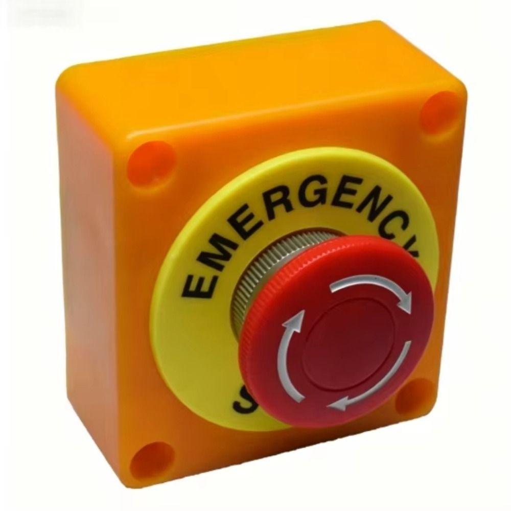 Red Sign Push Button Switch Emergency Stop Button Switch Box Machinery Safety Pushbutton