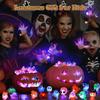Glowing LED Finger Rings Halloween Christmas Party Favors Light Up Flashing Adjustable Fun Props Kids Adults