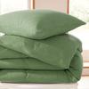 Parure de couette "Noah" Gaze de Coton 140 x 200 pour lit 1 place - Noah Olive