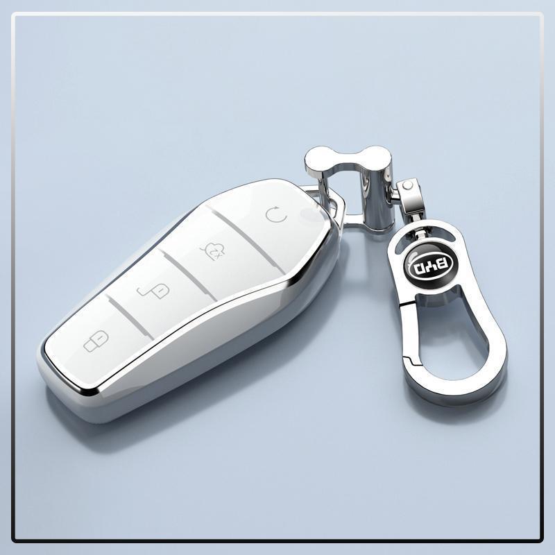 Чехол для ключа автомобиля BYD Yuan PLUS 2025 года с высококачественной защитной цепочкой для мужчин и женщин