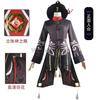 Game Impact Hutao Cosplay Costume Hu Tao Cosplay Wig With Hat Original Rings Double Ponytail Full Set