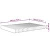 VidaXL Matelas en mousse moyennement doux 140x200 cm 373050