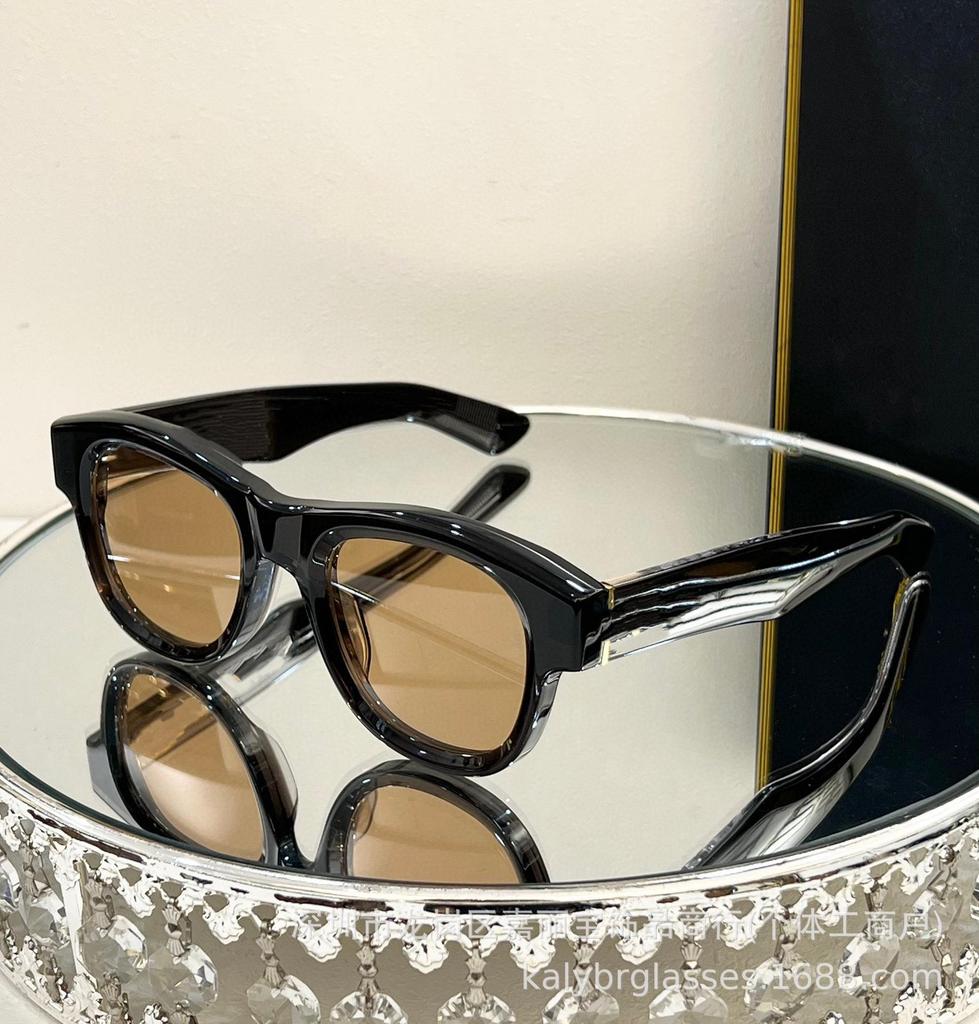 JMM Fashion High-End Круглые солнцезащитные очки ручной работы из ацетата класса люкс
