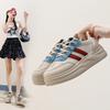 Модная женская повседневная обувь 2025 Новый дизайн Женские вулканизированные туфли Ретро спортивная обувь Модные массивные кроссовки Женские