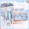 Pencil Case Transparent Large-capacity Stationery Bag for Girls, Children, Primary School Students, Stationery Box Ins Gao Yan