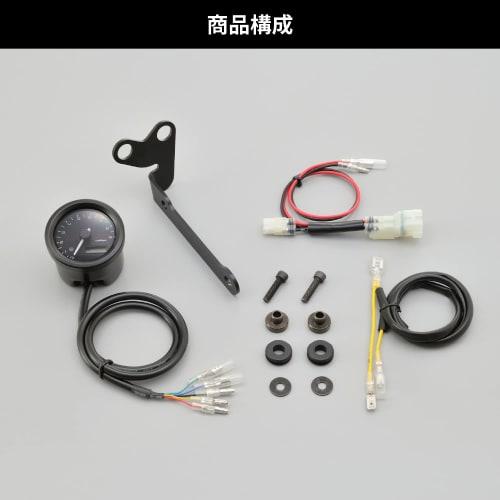 Daytona VELONA Motorcycle Electric Tachometer for Dax 125 (23) Black Body/3 Color LED 48 9000rpm Display 27507