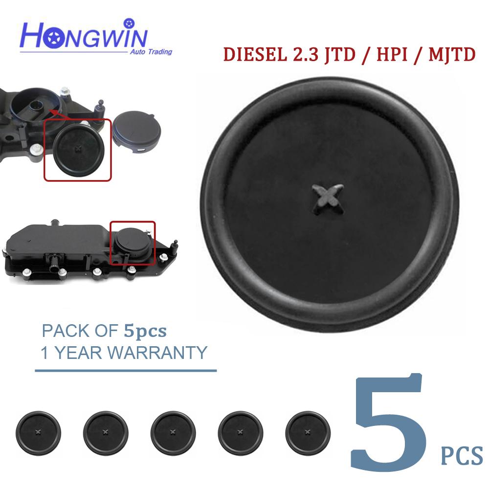 5/10pcs PCV Valve Cover Membrane 500382586 504033899 For Iveco Daliy Fiat Ducato Peugeot Boxer Citroen Jumper 2.3 JTD 2006-2014