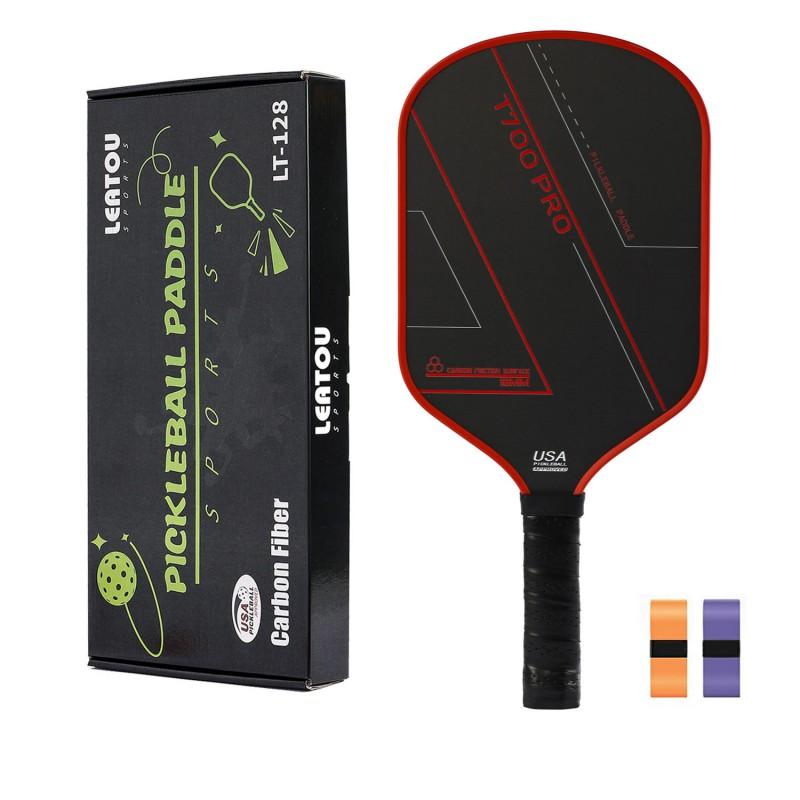 T700 Carbon Fiber Pickleball Paddle 16mm Thin Profile Matte Rough Surface Tournament Ready Includes 2 Grip Tapes Gift Box