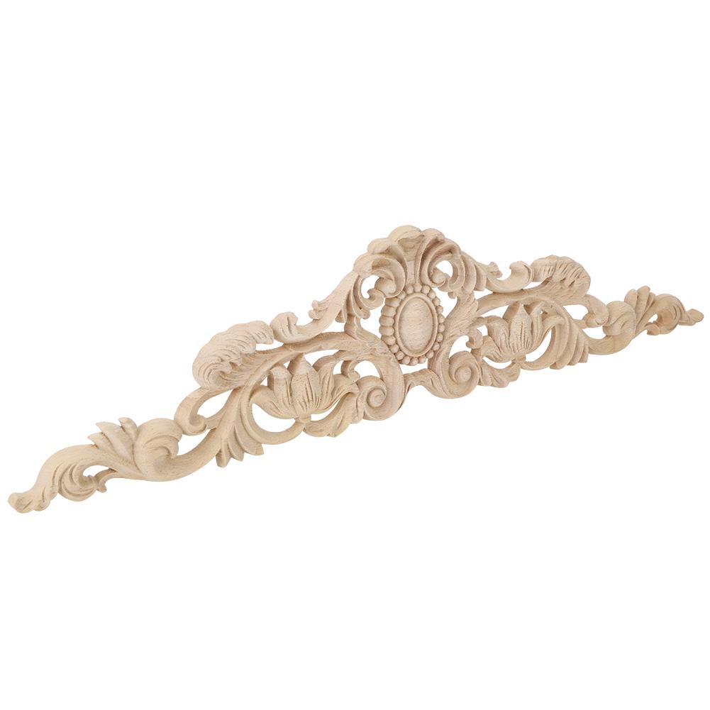 50x12 см европейский стиль резьба по дереву аппликация DIY украшение для домашней мебели двор