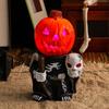 Cartoon Pumpkin Head Light DIY LED Lanterns Halloween Knight Pumpkin Lantern Haunted House