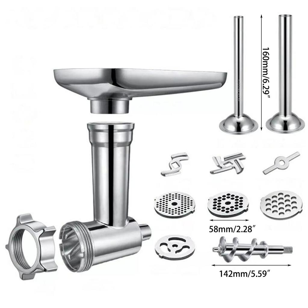 Metal Food Grinder Attachments for KitchenAid Stand Mixers Meat Grinder Sausage Stuffer Perfect Attachment
