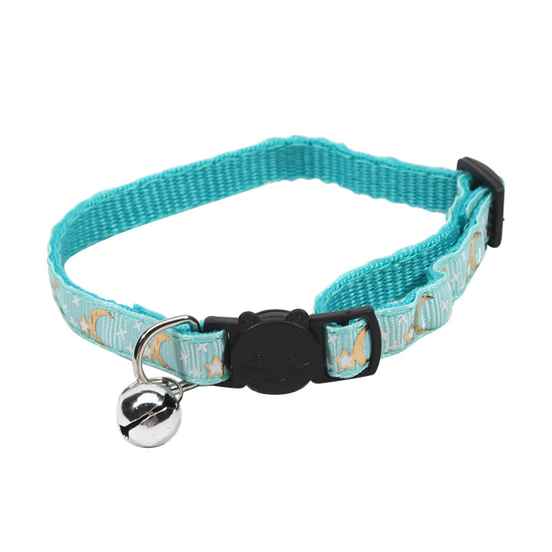 1PC Star Moon Quick Release Kitten Cat ID Collar Puppy Dog Collars Engraved Tag Set With Bell For Small Dogs Cats 2026