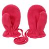 4T Polar Fleece Easy-On Baby Toddler Lanyard Mittens Boys Girls Gloves Fleece Lined Kids Mittens