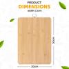 Wooden Chopping Board Organic Bamboo Vegetable Cutting Board New Cutting Board  Household