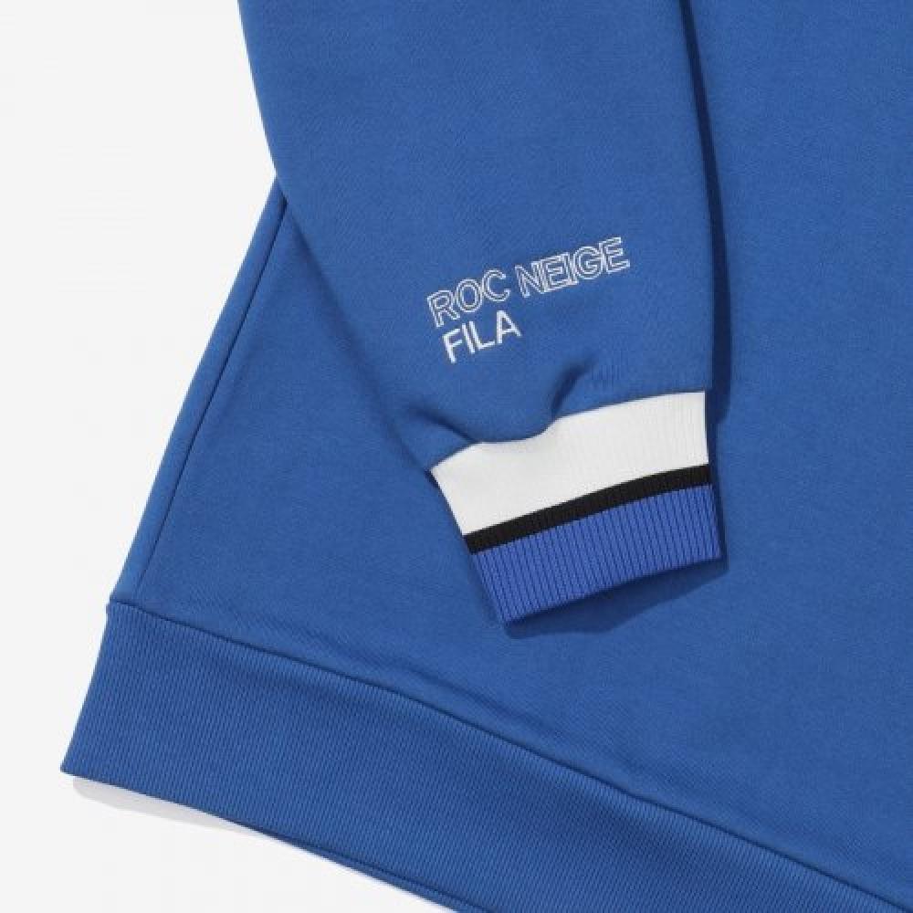 Fila Uni Loose Fit White Rock Half Zip Sweatshirt Fs2poe4121xdbu