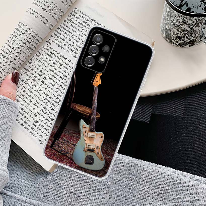 Нотная запись Музыкальная скрипка гитара Чехол для телефона для Samsung Galaxy A17 A16 A15 A14 A13 A57 A56 A55 A54 A53 A37 A36 A35 A34 A33 A26