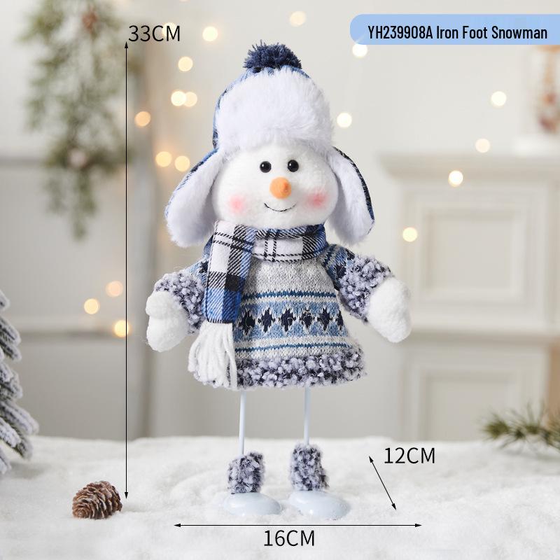 Серия «Рождественская снежинка»: Снеговик, Санта и Олень - Ёлочные игрушки для праздничного декора