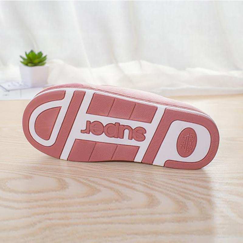 Домашние тапочки с мультяшным медведем, Зима, Пара, Утолщенные, Нескользящие, Тапочки, Теплые, Домашние, Милые, Хлопковые, Тапочки